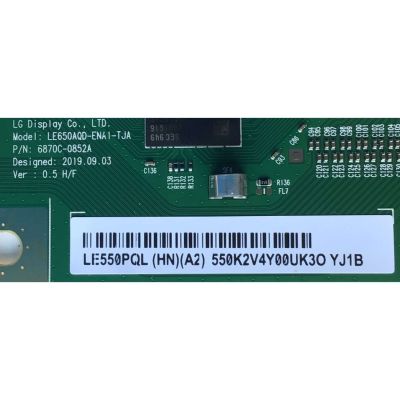 T-CON PARA TV LG OLED / NUMERO DE PARTE 6871L-6411A / 6870C-0852A / LE550PQL (HN)(A2) / 6411A / PANEL AC550AQL / MODELO OLED55GXPUA / OLED55GXPUA.DUSQLJR / OLED55CXPUA / OLED55CXPUA.DUSQLJR / OLED55BXPUA.DUSQLJR - Imagen 2