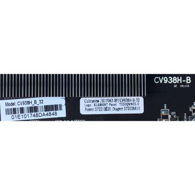 MAIN PARA SMART TV ELEMENT 4K UHD RESOLUCION (3840 x 2160) / NUMERO DE PARTE  890-M00-01E10 / CV938H-B / E17063-SY / 705-550-L7FCN / 7.D938HB32000.00A3 / CV938H_B_32 / T550QVN05.0 / PANEL T550-0UK-DLED / MODELO EL4KAMZ5517T LE-55GUK-A1 - Imagen 2