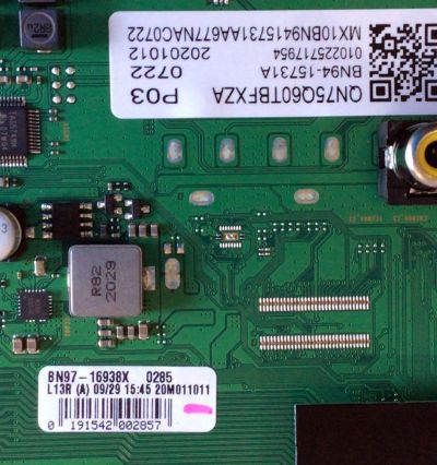 MAIN PARA TV SAMSUNG QLED 4K SMART TV / NUMERO DE PARTE BN94-15731A / BN41-02756C / BN97-16938X / BN41-02756C-000 / W058C-719A / DFVC2029 / PANEL CY-RT075HGHV2H / MODELOS QN75Q60TAFXZA / QN75Q60TBFXZA / QN75Q60TAFXZA CB01 / QN75Q6DTAFXZA CB01 - Imagen 3