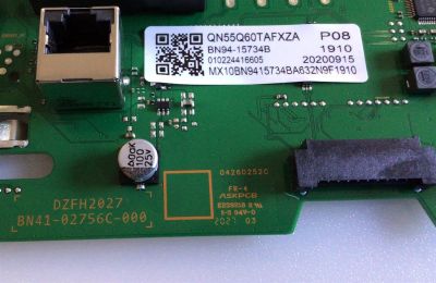 MAIN PARA TV SAMSUNG QLED 4K·UHD·HDR / NUMERO DE PARTE BN94-15734B / BN41-02756C / BN97-18019A / BN41-02756 / BN41-02756C-000 / PANEL CY-RT055HGHV4H / MODELOS QN55Q60 / QN55Q60TAFXZA CD02 / QN55Q60TBFXZA CD02 - Imagen 3