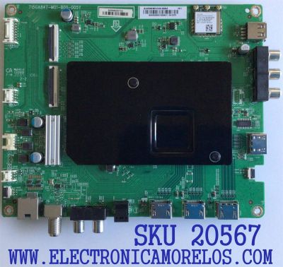 MAIN PARA TV VIZIO OLED 4K·UHD·HDR SMART TV / NUMERO DE PARTE XKCB02K021 / 715GA847-M01-B00-005Y / 715GA847-M0D-B00-005Y / (X)XKCB02K021010X / PANEL LE550AQD (EN)(A2) / MODELO OLED55-H1 / OLED55-H1 OTYPZRKW