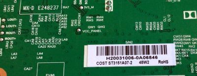 MAIN FUENTE (COMBO) PARA TV INSIGNIA / NUMERO DE PARTE 0980-0900-1050 / TP.MS3553W.PB765 / 69EE 20191230_132224 / ST3151A07-2 / H20031006 / 0980-0900-1050(0B) / 67MF2BL4F / PANEL ST3151A07-2 / MODELO NS-32D310NA21 - Imagen 2