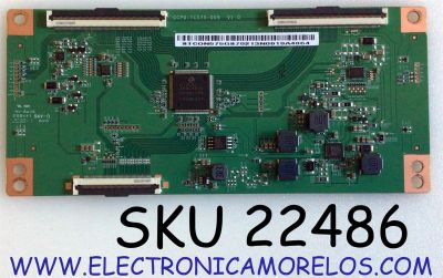 T-CON PARA TV VIZIO ORIGINAL / NUMERO DE PARTE STCON575GS702 / CCPD-TC575-009 / STCON575GS / CCPD-TC575-009 V1.0 / PANEL HD580X1U92-TAL1 / TPT580WR-PV7D.Q / DISPLAY CC580PV5D / MODELOS V585-H11 / V585-J01 / M58Q7-J01 / 58R6E3 / 55US5800 / LT-58MAW705