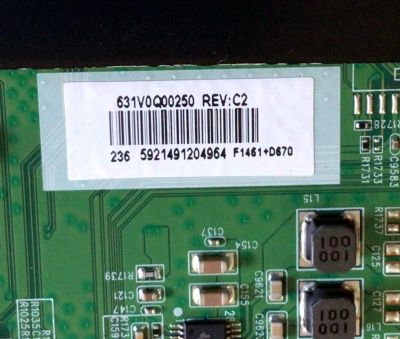 MAIN PARA TV TOSHIBA / NUMERO DE PARTE 631V0Q00250 / VTV-L55736 / 691V0G00250 / VTV-L55736 REV:1 / UCI4 VTV-L55731 REV:1 / PANEL T500QVN03.7 / MODELOS 50LF621U21 / 50LF621U19 / 50LF621U19 REV.D / 50LF621U19 REV.C - Imagen 2