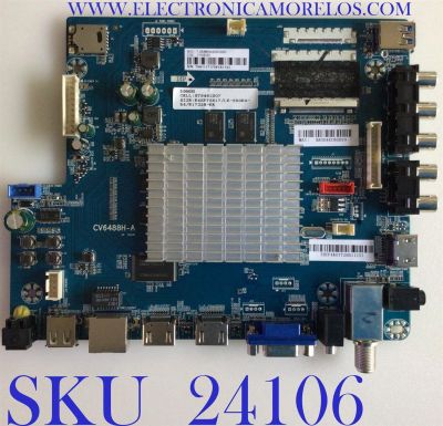 MAIN PARA TV ELEMENT / NUMERO DE PARTE E17228-KK / CV6488H-A / 21006232 / 7.D6488HA2000.0000 / 78H1117 / PANEL ST5461D07-1 / MODELO E4SFT5517 J7M0M