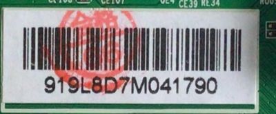MAIN PARA TV ELEMENT / NUMERO DE PARTE 919L8D / JUC7.820.00204347 / HLS78D-I / 919L8D7M / PANEL C500F18-E61-P / MODELO E2S5018 - Imagen 2