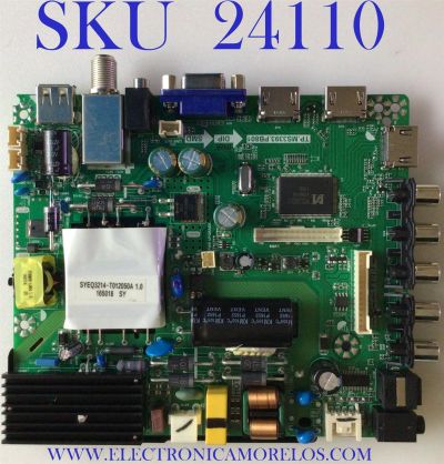 MAIN FUENTE (COMBO) PARA TV ELEMENT / NUMERO DE PARTE L17030928 / TP.MS3393.PB801 / V500HJ1-PE8 / 170331 / E17067-SY / PANEL T500-V35-DLED / MODELO ELFW5017 D7A0M0