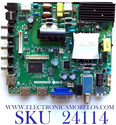 MAIN FUENTE (COMBO) PARA TV ELEMENT / NUMERO DE PARTE L17051814 / TP.MS3393.PB801 / T500HVN08.2 / E17134-3-SY / PANEL T500-V35-DLED / MODELO ELFW5017 F7A2M0