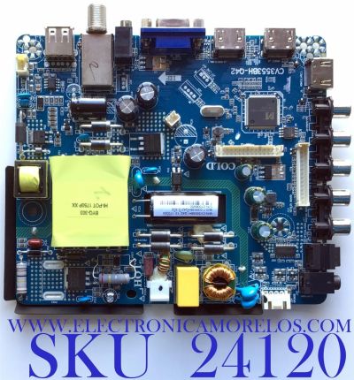 MAIN FUENTE PARA TV ELEMENT / NUMERO DE PARTE  21006450 / CV3553BH-Q42 / CV3553BH_Q42_13_170324/ 7.D3553BHQ4213.3D2 / 7CH15281801 / PANEL MD500SYTIF / MODELO ELFW5017