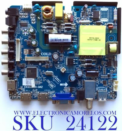 MAIN FUENTE PARA TV ELEMENT / NUMERO DE PARTE  21006449 / CV3553BH-Q42 / CV3553BH_Q42_13_170324 / 7.D3553BHQ4213.3D2 / 7CH15271801 / V500HJ1-PE8 / E18011-1-KK / PANEL MD5010YTIF / MODELO ELFW5017