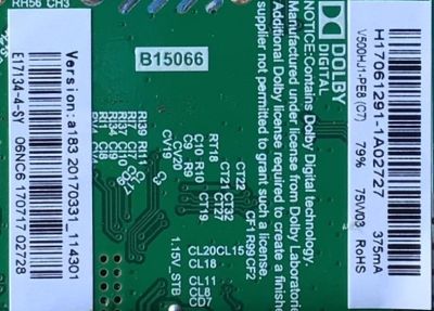 MAIN FUENTE (COMBO) PARA TV ELEMENT / NUMERO DE PARTE E17134-4-SY / TP.MS3393.PB801 / 20170331_114301 / PANEL T500-V35-DLED / MODELO ELFW5017 LE-50GV350-D3 - Imagen 3