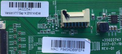 MAIN PARA TV ELEMENT 4K (3840 X 2160) HDR SMART / NUMERO DE PARTE 34022547 / 35022747 / E148158 / PANEL LC546PU2L02 / MODELO E4SW5518 - Imagen 2