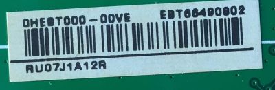 MAIN PARA LG 4K·UHD·HDR SMART TV / NUMERO DE PARTE EBT66490802 / EAX69083603 / EAX69083603(1.0) / 66490802 / PANEL NC550DGG-ABGP1 / MODELO 55UN7000PUB / 55UN7000PUB.BUSFLKR - Imagen 3