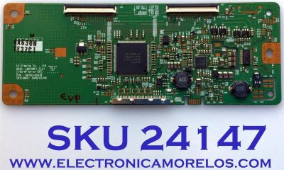T-CON PARA TV HP / NUMERO DE PARTE 6871L-1837L / 6870C-0291B / 1837L / PANEL LM270WF1 (TL)(C1) / MODELO 2710M