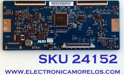 T-CON PARA TV VIZIO / NUMERO DE PARTE 55.50T32.C25 / 5550T32C25 / 55T32-C0F / PANEL TPT500U1-QVN03.U REV:SFB1H / MODELO M50Q7-H1 LTCWZKKW / LTCWZKMW