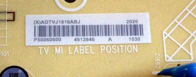 FUENTE DE PODER PARA TV VIZIO / NUMERO DE PARTE ADTVJ1816ABJ / 715G9208-P02-001-003S / PANEL TPT500U1-QVN03.U REV:SFB1H / MODELO M50Q7-H1 LTCWZKKW /. LTCWZKMW - Imagen 2