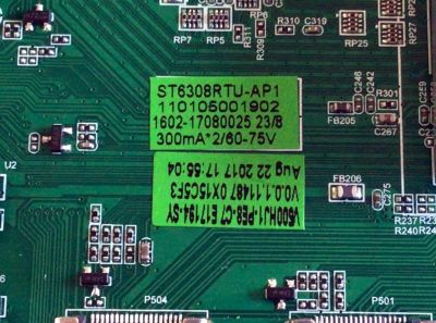 MAIN FUENTE (COMBO) PARA TV ELEMENT / NUMERO DE PARTE E17194-SY / 110105001902 / ST6308RTU-AP1 / 1602-17080025 / V500HJ1-PE8-C7 / PANEL T500-DXB-DLED / MODELO ELSJ5017 J7C0M1 - Imagen 2