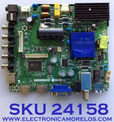 MAIN FUENTE PARA TV ELEMENT / NUMERO DE PARTE  K17041553 / TP.MS3393.PB801 / 21005880 / K1704155-0A00190 / 20170515_105038 / DJ6-N1  / PANEL MD5006YTIF / MODELO ELFW5017