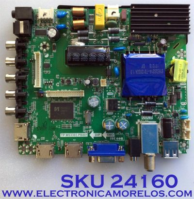 MAIN FUENTE PARA TV ELEMENT / NUMERO DE PARTE  K17041544 / TP.MS3393.PB801 / K17041544-1A00602 / 21005932 / DJ5-G2 / 20170516_155135 / PANEL MD5009YTIF / MODELO ELFW5017