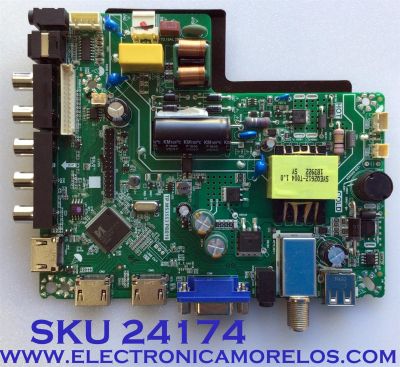 MAIN FUENTE (COMBO) PARA TV ELEMENT / NUMERO DE PARTE J18113461 / TP.MS3553.PB819 / 2605634A0 / PANEL C320X18-E8C-H / MODELO ELEFW328