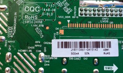 MAIN FUENTE (COMBO) PARA TV ELEMENT / NUMERO DE PARTE J18113461 / TP.MS3553.PB819 / 2605634A0 / PANEL C320X18-E8C-H / MODELO ELEFW328 - Imagen 3