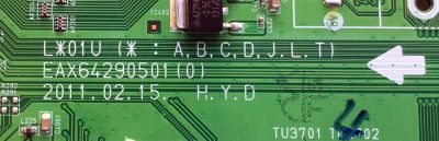 MAIN PARA TV LG / NUMERO DE PARTE EBR73114015 / 61718701 / EAX64290501 / PANEL LC420WUF (SC)(A2)/  MODELO 42CS570-UD / 42CS570-UD.AUSYLJR - Imagen 2