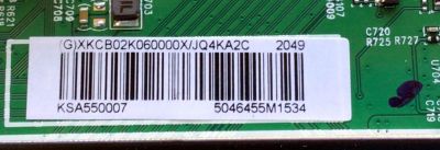 MAIN PARA TV INSIGNIA / NUMERO DE PARTE XKCB02K060 / 715GA715-M01-B00-005G / KSA550007 / 5046455M1534 / PANEL TPT550U1-QVN05.U REV:S57B1BC / DISPLAYT550QVN05.7 / MODELO NS-55DF710NA21 - Imagen 2