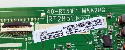 MAIN PARA TV TCL / NUMERO DE PARTE 08-CS32TML-LC356AA / 40-RT51F1-MAA2HG / V8-R851T10-LF1V066 / 08-RT51F04-MA200AA / 08-RT51F04-MA300AA / RT2851 / RT51F1 / PANEL LVW320NDEL / DISPLAY ST3151A07-2 VER.2.3 / MODELO 32S330 - Imagen 2
