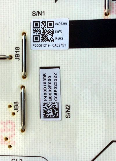 FUENTE DE PODER PARA TV VIZIO 4K UHD HDR SMART TV / NUMERO DE PARTE P400D103DB / SHG4003A-247E / PW.95W2.681_V405-H9_V3 / 25-DB5803-X215 / SHG4003A-247E V4.0 / PANEL V400DJ2-D03 REV.C1 / MODELO V405-H19 / V405-H19 LIAIZA / V405-H19 LINIZALW - Imagen 2