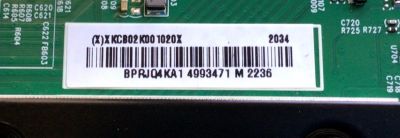 MAIN PARA TV INSIGNIA / NUMERO DE PARTE XKCB02K001 / 715GA715-M01-B00-005K / 715GA715-M01-B00-005G / XKCB02K001020X / PANEL TPT430U3-QVN03.U REV:S0B1Y / DISPLAY T430QVN03.0 / MODELO NS-43DF710NA21 - Imagen 2