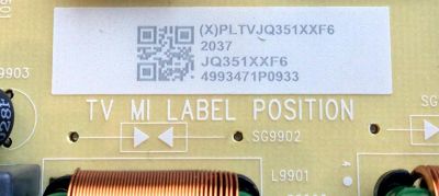 FUENTE DE PODER PARA TV INSIGNIA / NUMERO DE PARTE PLTVJQ351XXF6 / 715G9507-P01-002-003S / JQ351XXF6 / PANEL TPT430U3 / MODELO NS-43DF710NA21 - Imagen 2