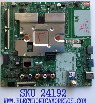 MAIN PARA TV LG 4K·UHD·HDR SMART TV / NUMERO DE PARTE EBU65853501 / EAX69083603 / 65853501 / EAX69083603(1.0) / PANEL NC430DGG-AAGP1 / DISPLAY LC430DGJ (SL)(A2) / MODELOS 43UN6950ZUA / 43UN6950ZUA.AUSWLJM / 43UN7000PUB / 43UN7000PUB.AUSWLJM