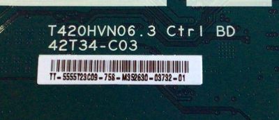 T-CON PARA TV ELEMENT / VIZIO / WESTINGHOUSE / NUMERO DE PARTE 55.55T23.C09 / 5555T23C09 / 42T34-C03 / SUSTITUTAS 5555T23C02 / 5555T23C05 / 5555T23C07 / PANEL´S MD5533YTAF / T550HVN08.1 / TPT550J1-HVN08.U / MODELOS ELEFW5517 / E55-C1 / E55-C2 / DWM55F1G1 - Imagen 2