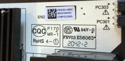 FUENTE DE PODER PARA TV VIZIO / NUMERO DE PARTE P650D108DC / PW.118W2.681_V655-H9_V3 / P20092435 / V650DJ4-D03 / P20092435-0A10338 / PANEL V650DJ4-D03 REV.C1 / MODELOS V655-H9 LINIZC / V655-J09 LIAIG2 / V655-H19 LIAIZC / V655-H19 LINIZC - Imagen 3