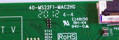 MAIN PARA TV TCL / NUMERO DE PARTE 08-MS22F04-MA200AA / 40-MS22F1-MAC2HG / 08-MS22F04-MA300AA / V8-ST22K01-LF / MS22F1 / PANEL LVU430NEBL / DISPLAY HV430FHB-N10 / MODELO 43S525 - Imagen 2