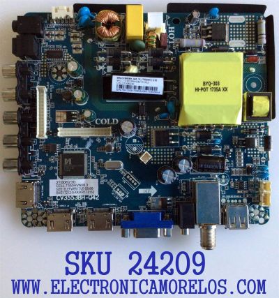 MAIN FUENTE PARA TV ELEMENT / NUMERO DE PARTE  21006230 / CV3553BH-Q42 / 7.D3553BHQ4213.3D2 / 79H12091709DA0085 / E17212-9-KK / CV3553BH_Q42_13_170324 / KR17-0152 / PANEL MD5541YTCF / MODELO ELEFW5517