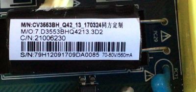MAIN FUENTE PARA TV ELEMENT / NUMERO DE PARTE  21006230 / CV3553BH-Q42 / 7.D3553BHQ4213.3D2 / 79H12091709DA0085 / E17212-9-KK / CV3553BH_Q42_13_170324 / KR17-0152 / PANEL MD5541YTCF / MODELO ELEFW5517 - Imagen 3