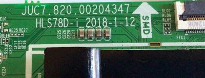 MAIN PARA TV ELEMENT / NUMERO DE PARTE  919B8D / JUC7.820.00204347 / HLS78D-I / 919B8D7M030540 / PANEL C500F18-E61-P / MODELO E2SW5018 - Imagen 3