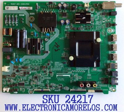 MAIN FUENTE ((COMBO)) PARA TV HISENSE 4K·UHD·HDR ((ROKU TV)) / NUMERO DE PARTE 280461 / 280462 / RSAG7.820.10463/ROH / 280461A / 280462A / 55A521FUR / PANEL HD550Y1U72-T0L4\WG\S0\GM\ROH / DISPLAY HV550QUB-F70 / MODELO 55R6095G5