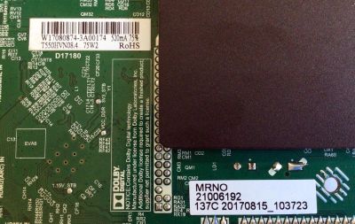 MAIN FUENTE (COMBO) PARA TV ELEMENT / NUMERO DE PARTE W17080874 / 21006192 / TP.MS3353.PB801 / T550HVN08.4 / 20170815_103723 / E17212-3-KK / PANEL MD5534YTAF / MODELO ELEFW5017 H7AAM / ELEFW5517 - Imagen 4