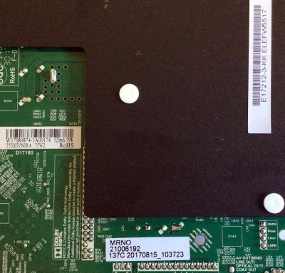 MAIN FUENTE (COMBO) PARA TV ELEMENT / NUMERO DE PARTE W17080874 / 21006192 / TP.MS3353.PB801 / T550HVN08.4 / 20170815_103723 / E17212-3-KK / PANEL MD5534YTAF / MODELO ELEFW5017 H7AAM / ELEFW5517 - Imagen 3