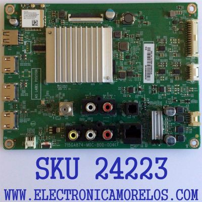 MAIN PARA VIZIO 4K UHD SMART TV / NUMERO DE PARTE XKCB02K024 / 756TXKCB02K024 / 715GA874-M0C-B00-004K / 715GA874-M0C-B00-004G / PANEL´S TPT550U1-QVN05.U REV:S57B1AK / TPT550U1-QVN05.U REV:S57B1AR / MODELOS V555-H11 LTMWZHLW / V555-H1 LTCWZHQX / LMXWZHQW