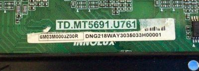 MAIN PARA TV VIZIO / NUMERO DE PARTE 6M03M0003Z00R / TD.MT5691.U761 / 2605K20A0 / A0003J00J / 2C641FE3F5C7 / PANEL V500DJ6-D03 REV.CB / MODELO V505-H19 / V505-H9 LIAIZB - Imagen 2