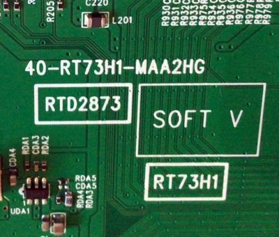 MAIN PARA TV TCL / NUMERO DE PARTE SVSRT73003-MA200AA / 40-RT73H1-MAA2HG / V8-RT73K01 / RTD2873 / RT73H1 / PANEL LVU550NDBL / DISPLAY T550QVN05.6 / MODELO 55R625 - Imagen 3