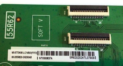 LED DRIVER PARA TV TCL / NUMERO DE PARTE 08-D55R620-DR200AB / 40-055R62-DRA4LG / JS20191016B228LD / V8-RT73K06-LC1V003(FFF3) / 55R62 / PANEL LVU550NDBL / MODELO 55R625 - Imagen 2