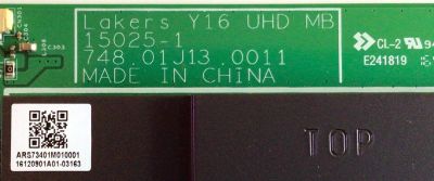 MAIN PARA TV VIZIO / NUMERO DE PARTE 791.01J10.0013 / 75501J01004 / 748.01J13.0011 / ARS73401M010001 / 15025-1 / PANEL LSC550FN11-801 / MODELO E55U-D2 LWZQTYDS - Imagen 3