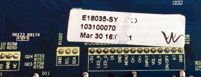 MAIN PARA TV ELEMENT / NUMERO DE PARTE E18035-SY / 103100070 / CV838H-B / 7.D838HB110000.0D0 / 82J0152 / PANEL T500-TAU-DLED / MODELO E2SW5018 - Imagen 4