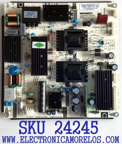 FUENTE DE PODER PARA TV ELEMENT / NUMERO DE PARTE MP5055-65V1100 / MP5055-70V1000 / 104100013 / E255554 / KB-5150 / PANEL T500-TAU-DLED / MODELO E2SW5018 / E4STA5017 H8C8M