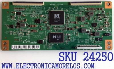 T-CON PARA TV ELEMENT NUMERO DE PARTE V500DJ7-CKS5 / YCV500DJ7CKS5CMPI / PANEL MD5005YTIF / MODELO ELFW5017 R712RRR