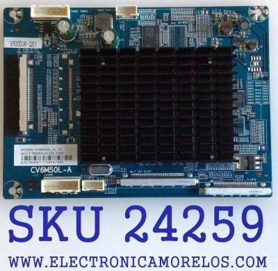TARJETA INTERFACE V500DJ6-QE1 / CV6M50L-A / CQC121340847G0 / E198681 / CV6M50L_A_12 / 7.DT6M50LA1200_0000 / 73H0417 / MODELO E4SFT5017 K7C4M